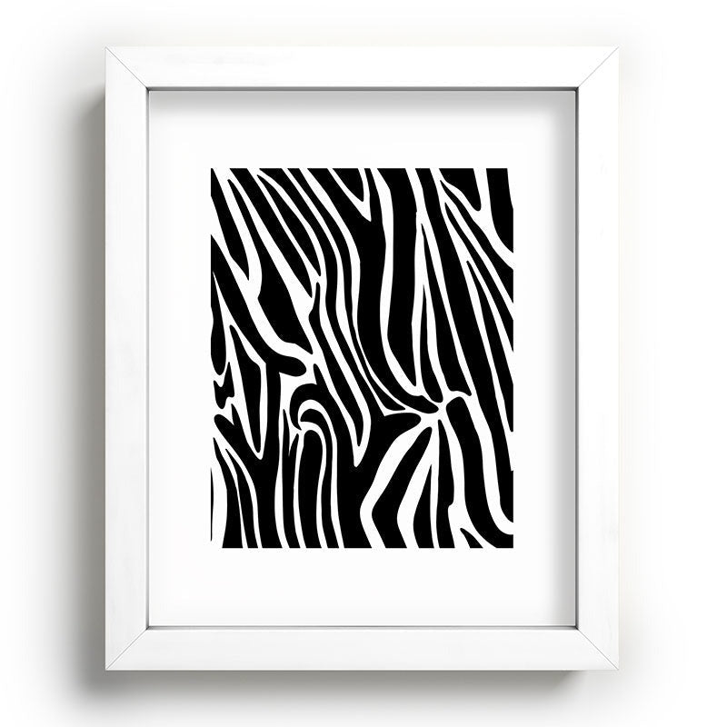 Jennifer Labre Wild Zebra Recessed Framing Rectangle