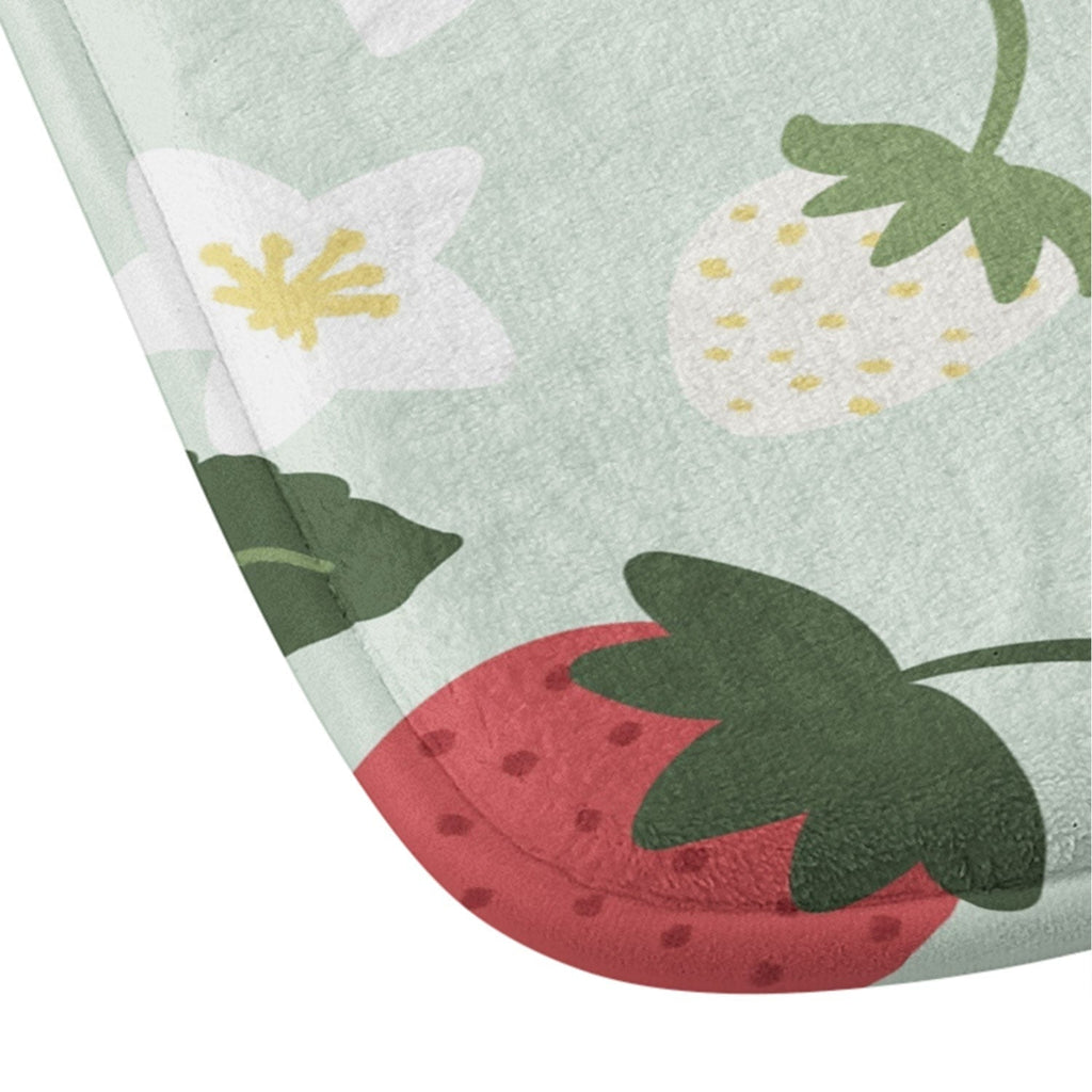 Design by Spark Strawberry Florals Fields Memory Foam Bath Mat