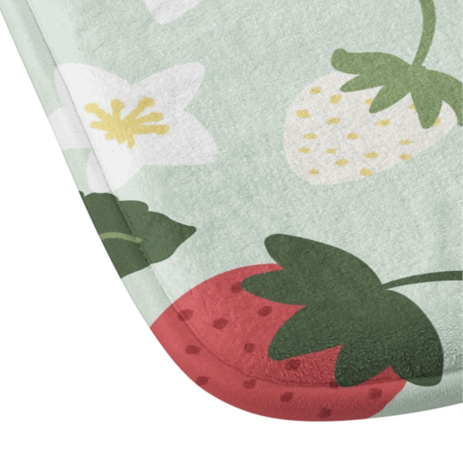 Design by Spark Strawberry Florals Fields Memory Foam Bath Mat