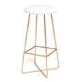 Jacqueline Maldonado Watercolor Wood Grain Bar Stool