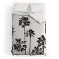 Gal Design Black And White Palms Comforter