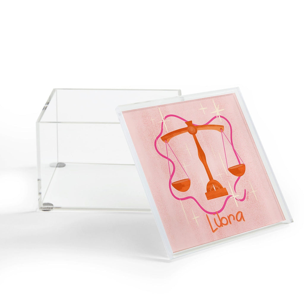 Little Om Zodiac Signs Libra Acrylic Box