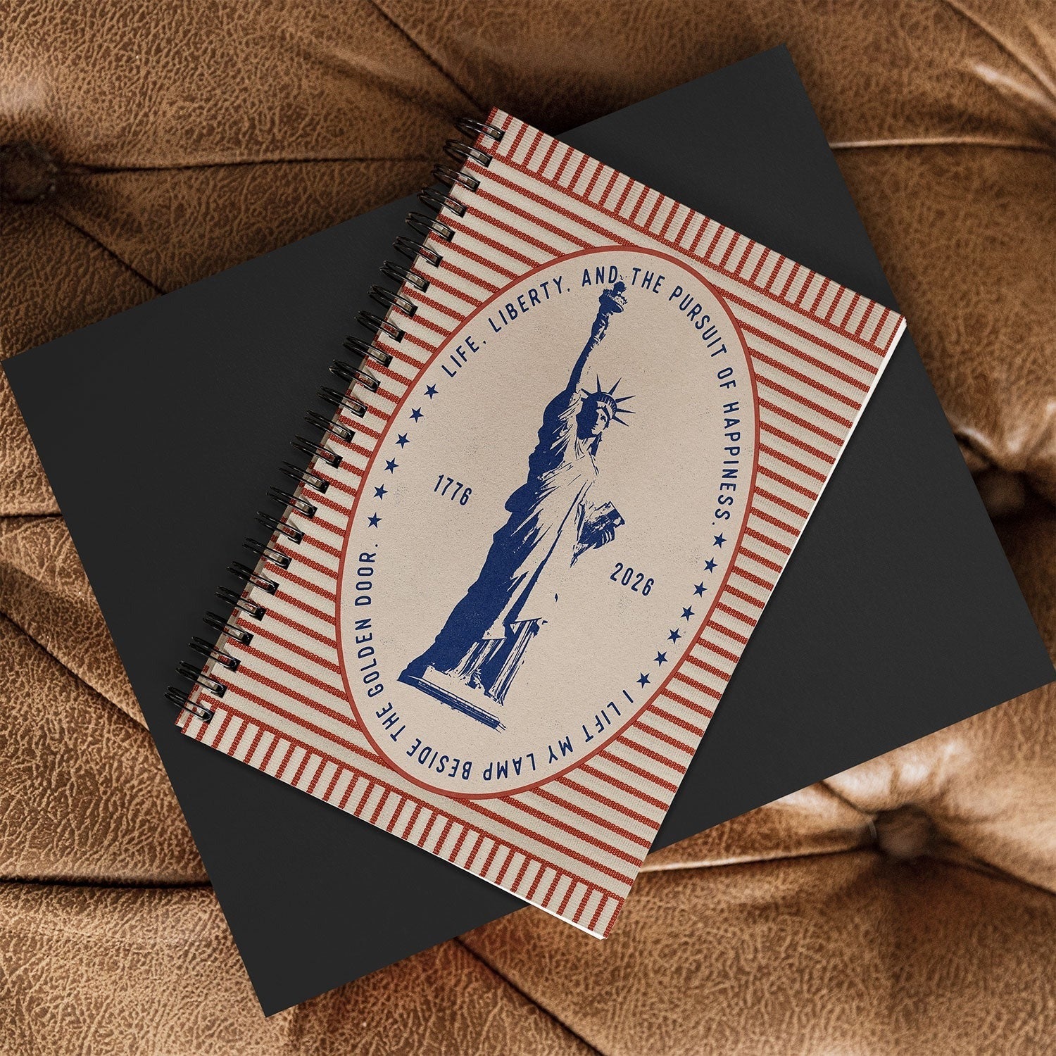 DENY Designs Life Liberty Spiral Notebook