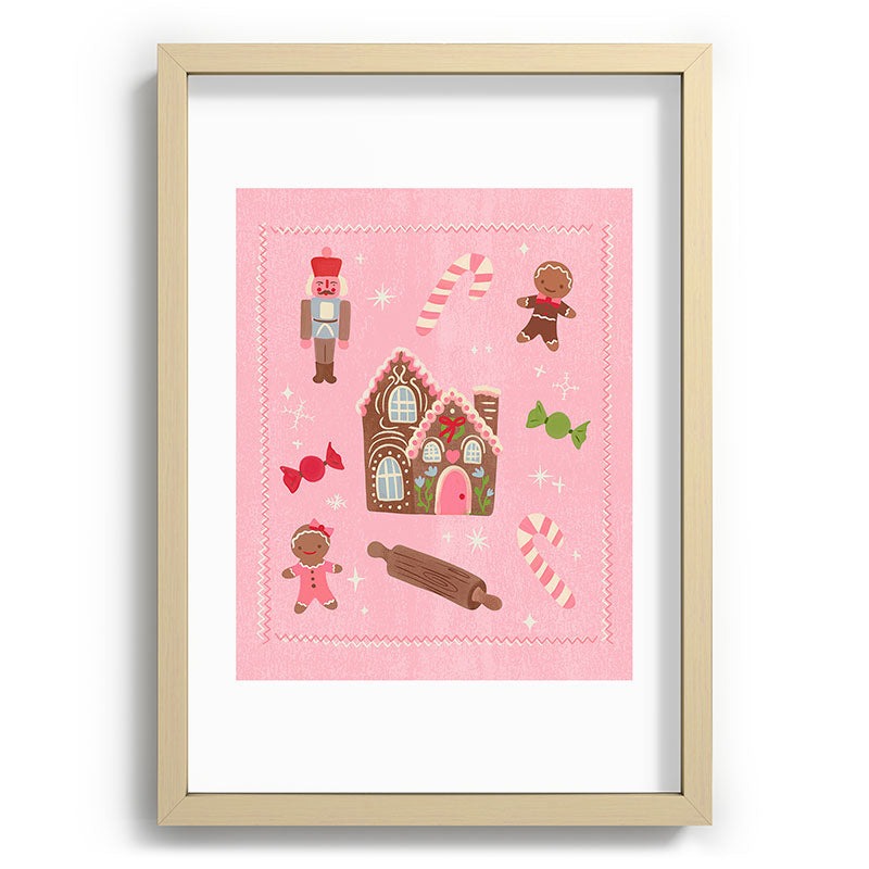 carriecantwell Sweet Christmas Holidays Recessed Framing Rectangle