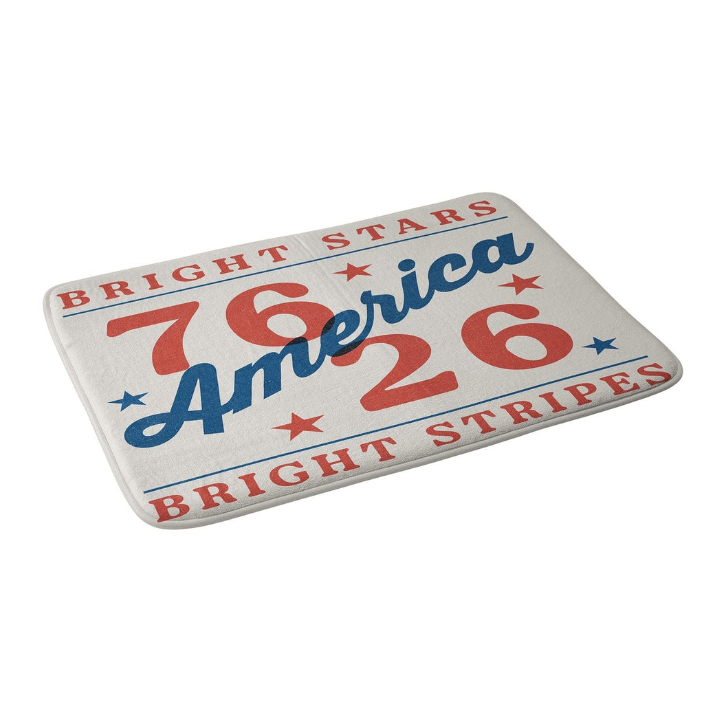 DENY Designs Bright Stars Bright Stripes Memory Foam Bath Mat