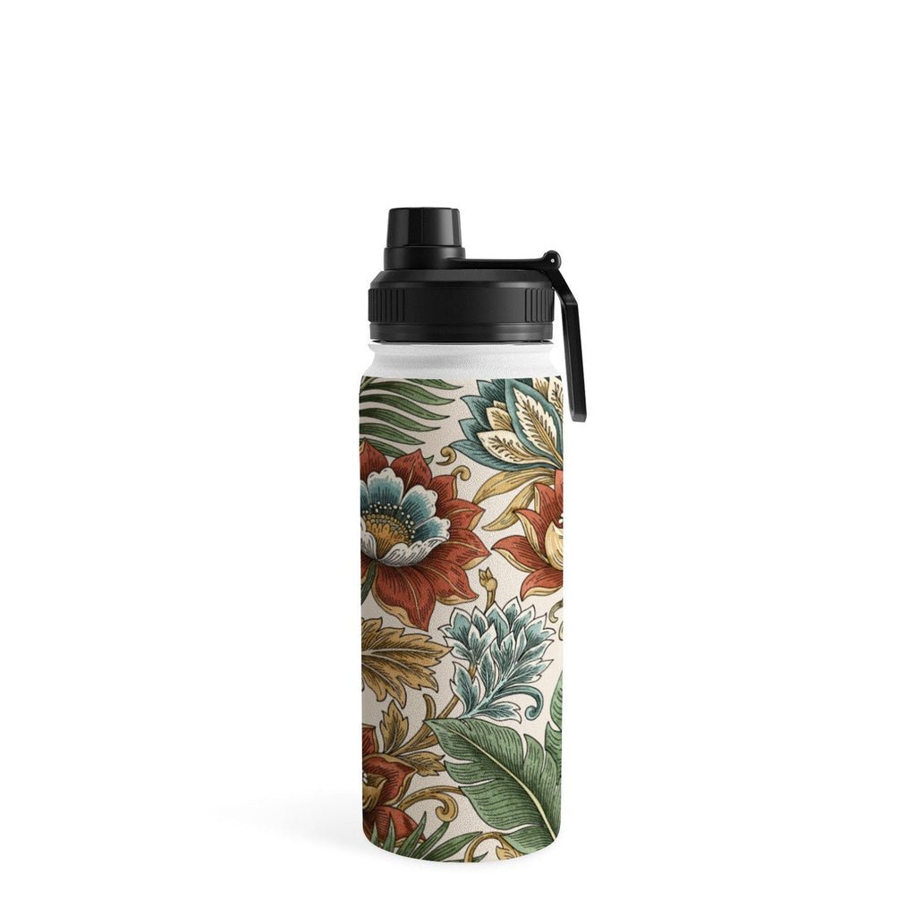 Marta Barragan Camarasa Retro Jungle Garden Water Bottle