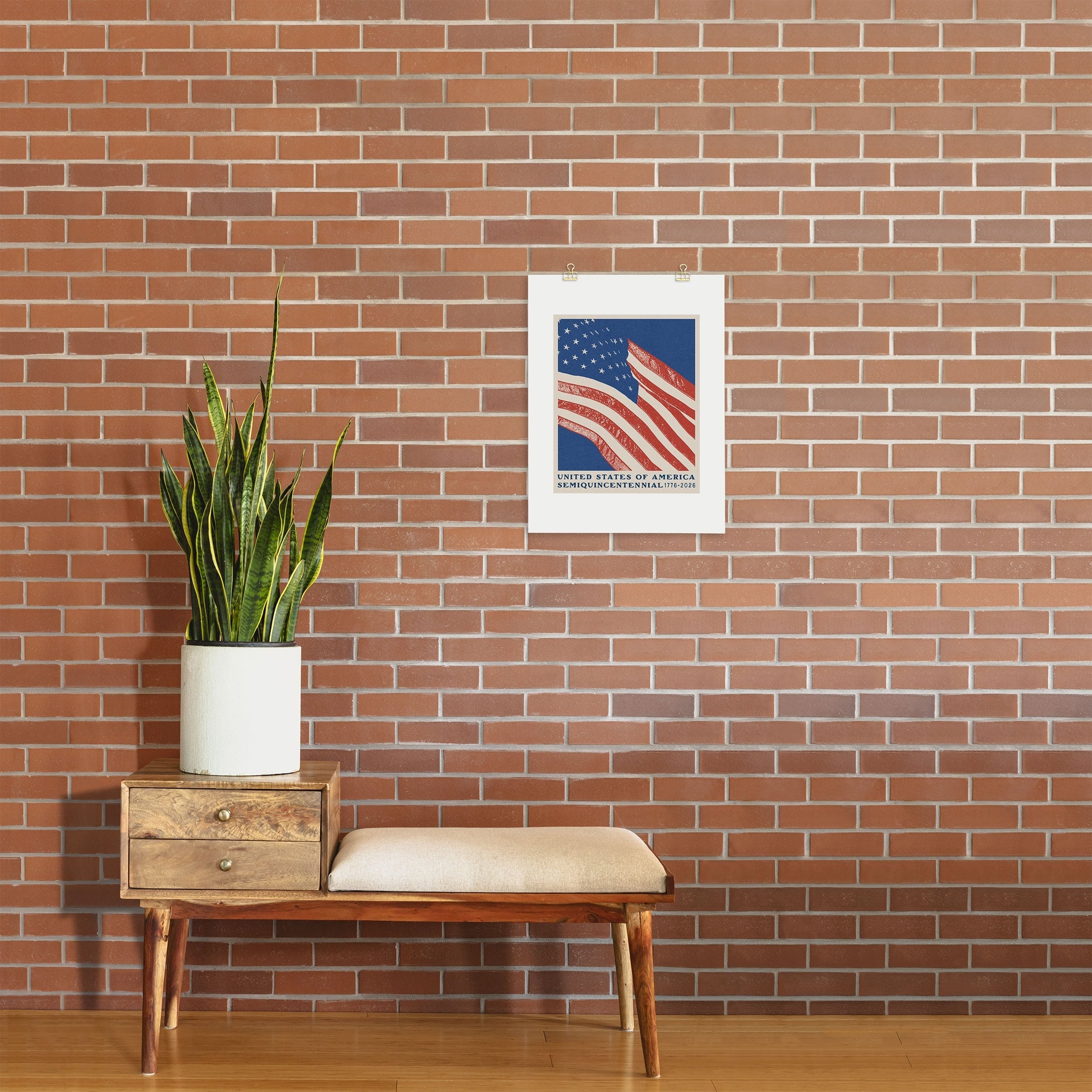 DENY Designs Stars n Stripes Semiquincentennial Art Print