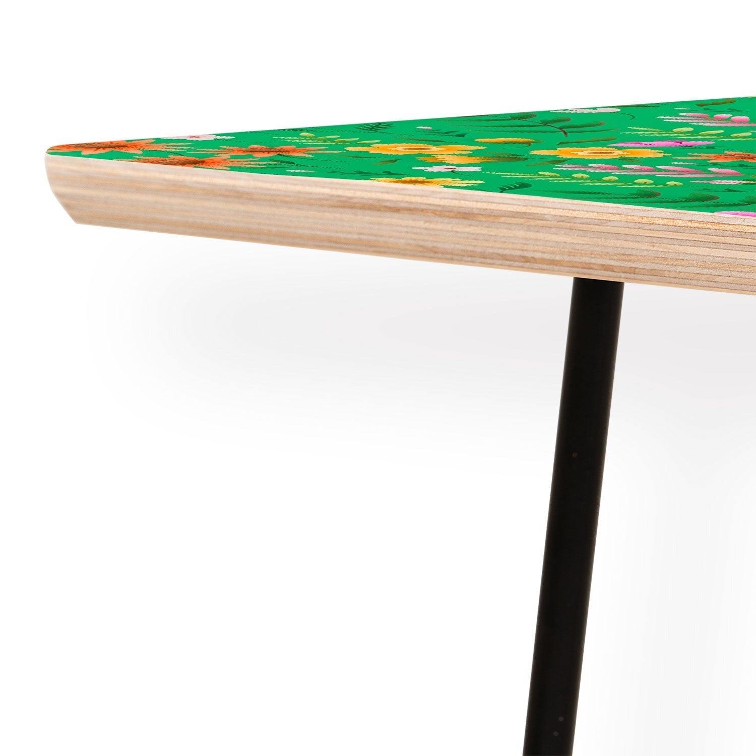 Pimlada Phuapradit Ditsy Spring Floral Green Coffee Table