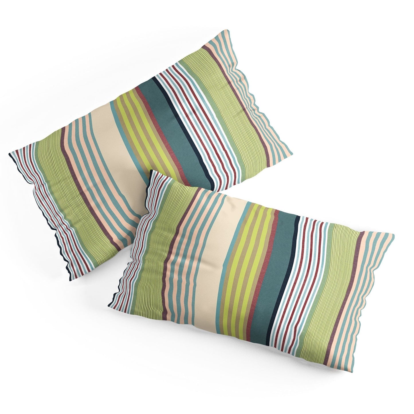 Marta Barragan Camarasa Colorful Stripe Delight Pillow Shams