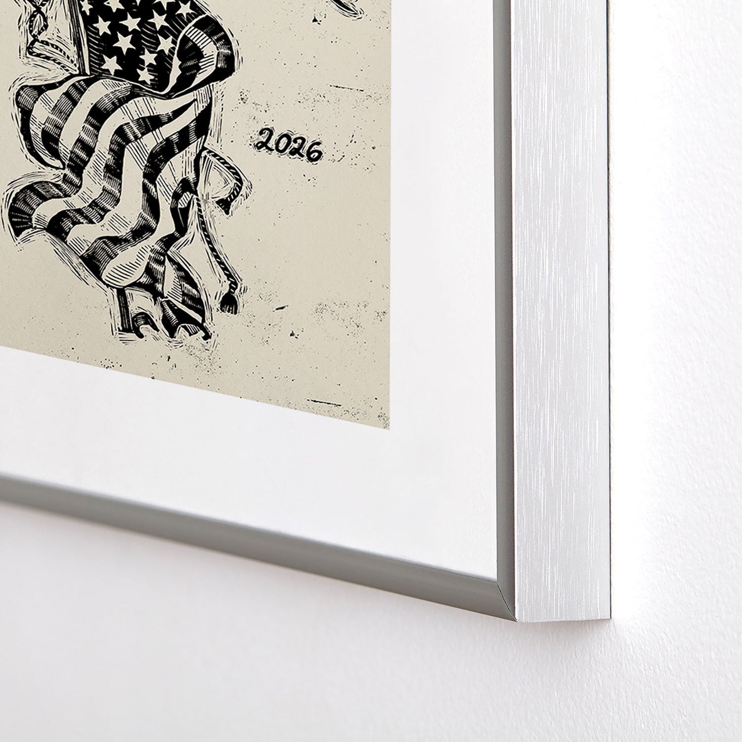 DENY Designs Let Freedom Ring Block Metal Framed Art Print