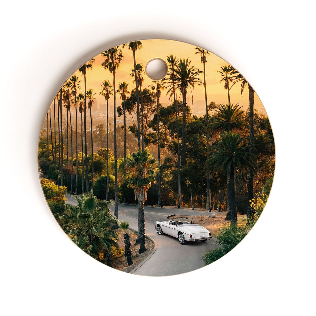 Gal Design Sunset Blvd Cutting Board Round