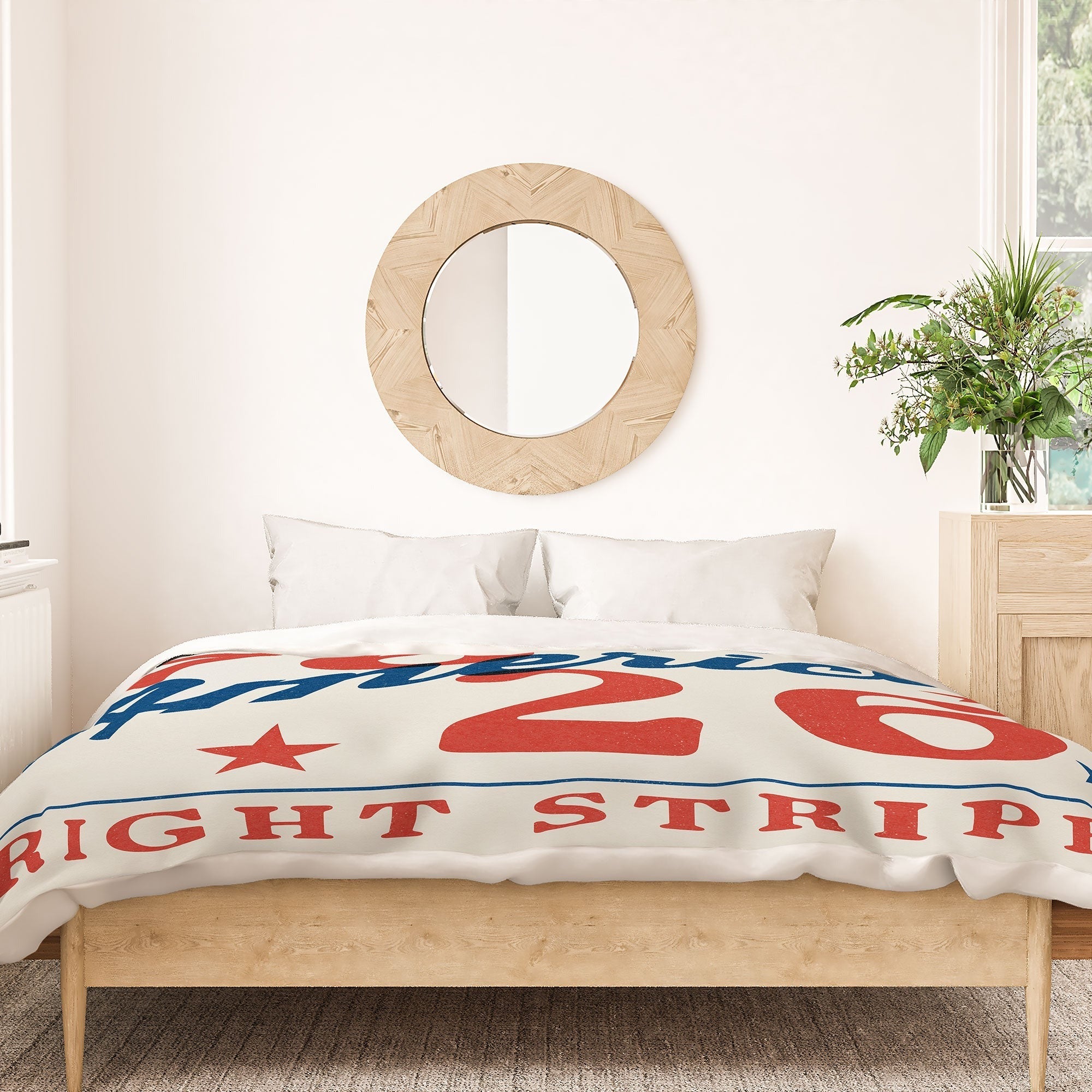 DENY Designs Bright Stars Bright Stripes Duvet Cover