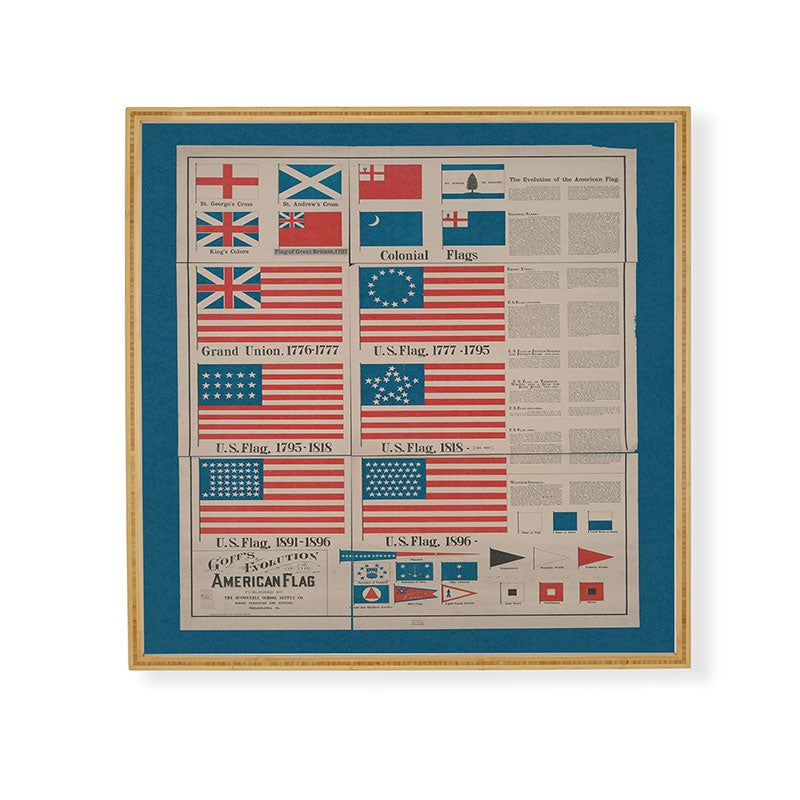 DENY Designs Goff s Evolution of the American Flag Framed Wall Art
