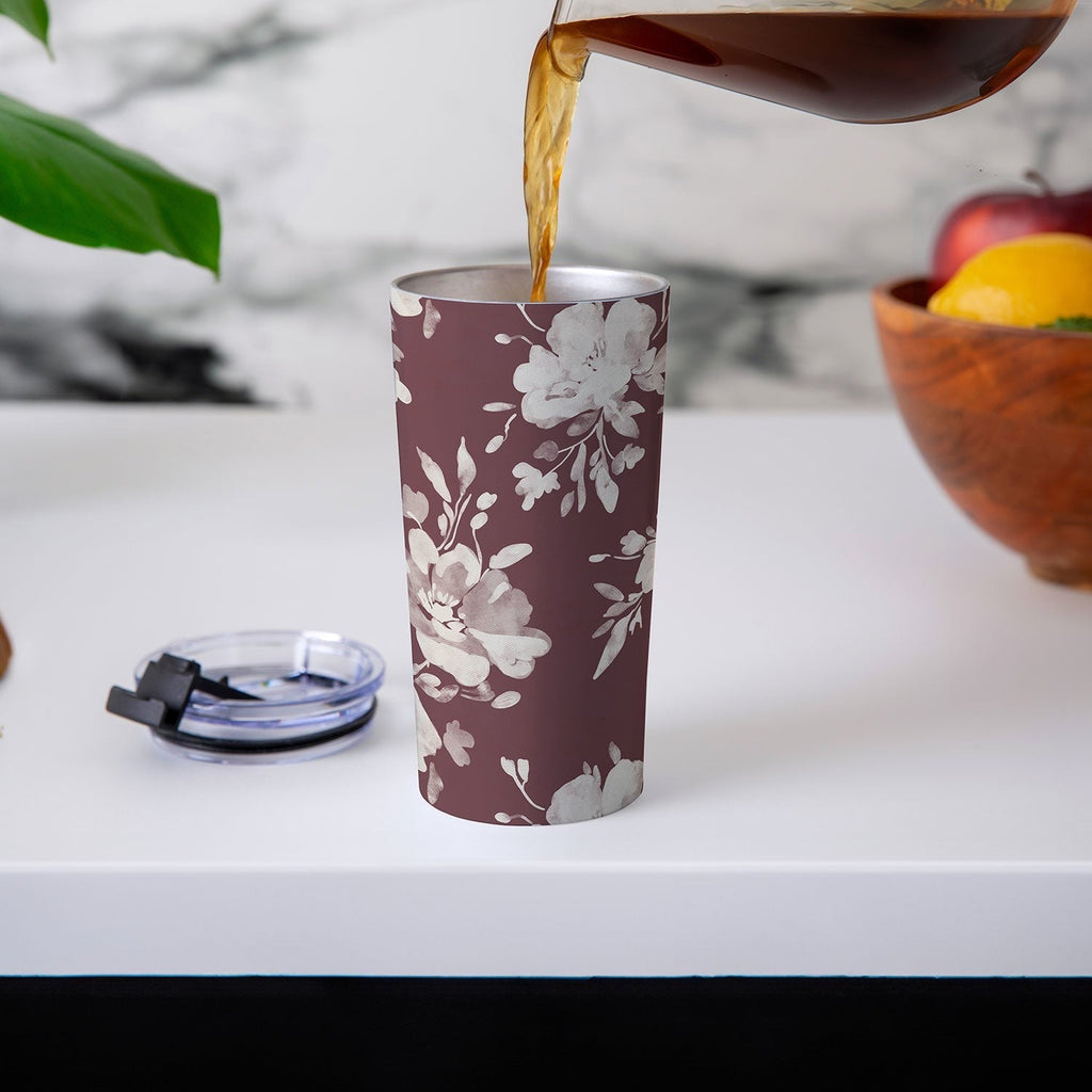 Marta Barragan Camarasa Antique Petal Romance Travel Mug