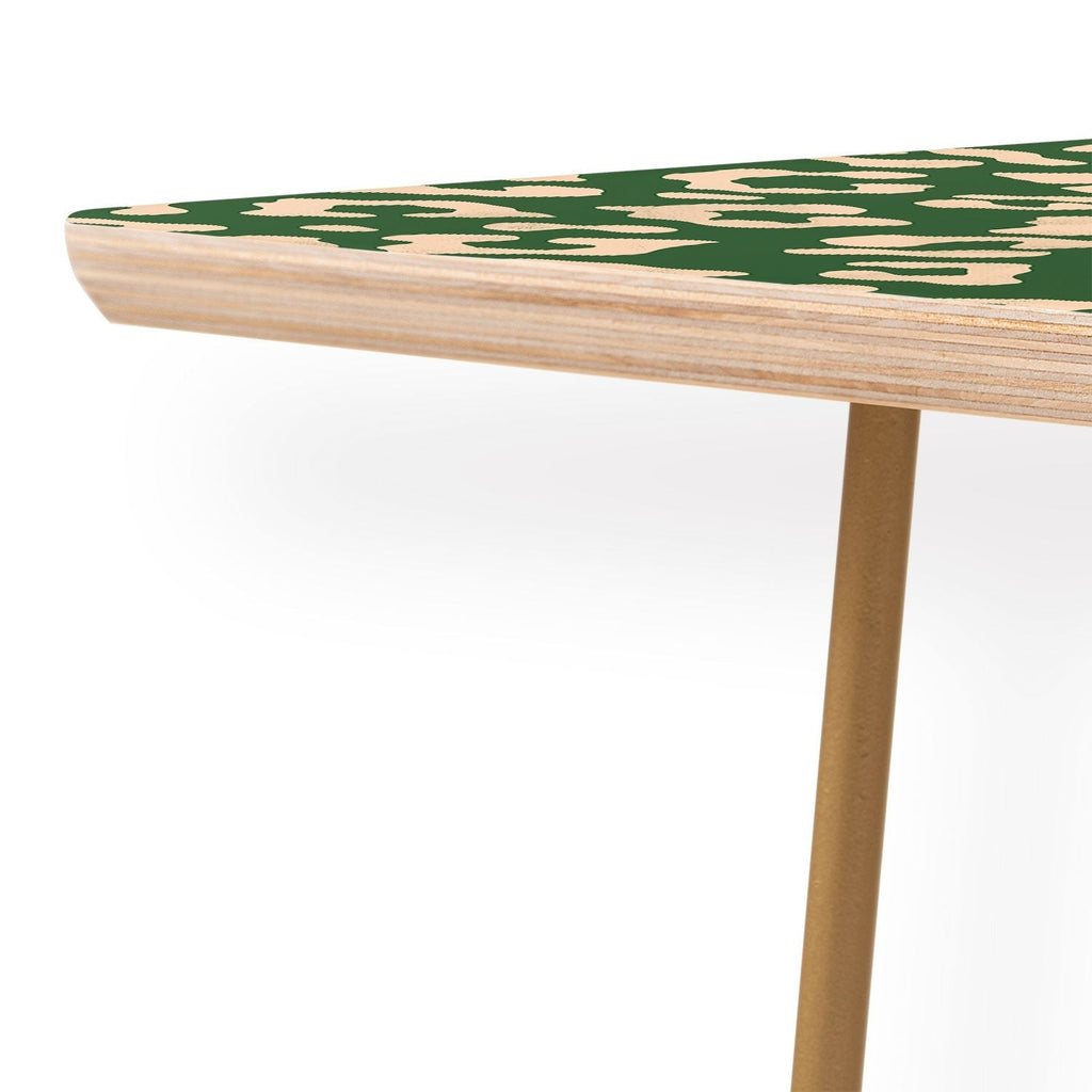 Avenie BR Cheetah Print In Green Coffee Table