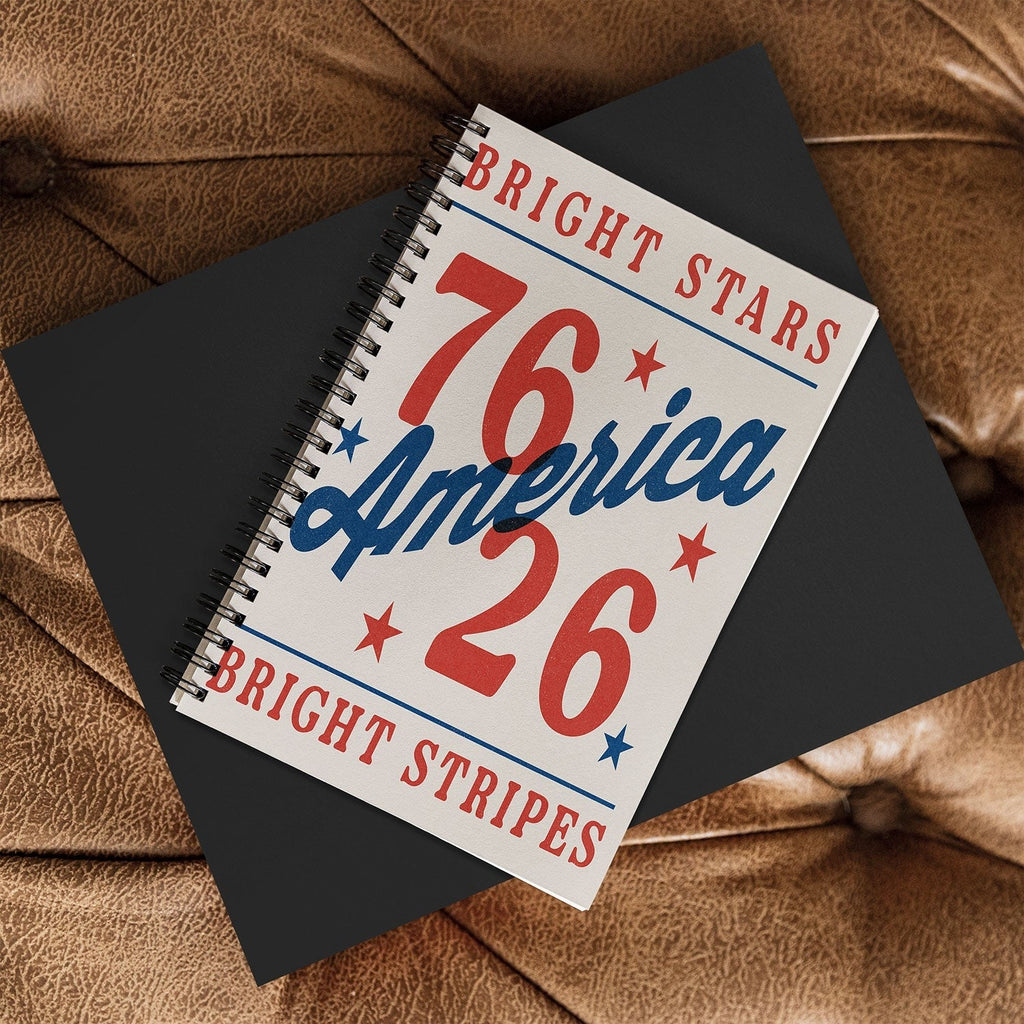DENY Designs Bright Stars Bright Stripes Spiral Notebook