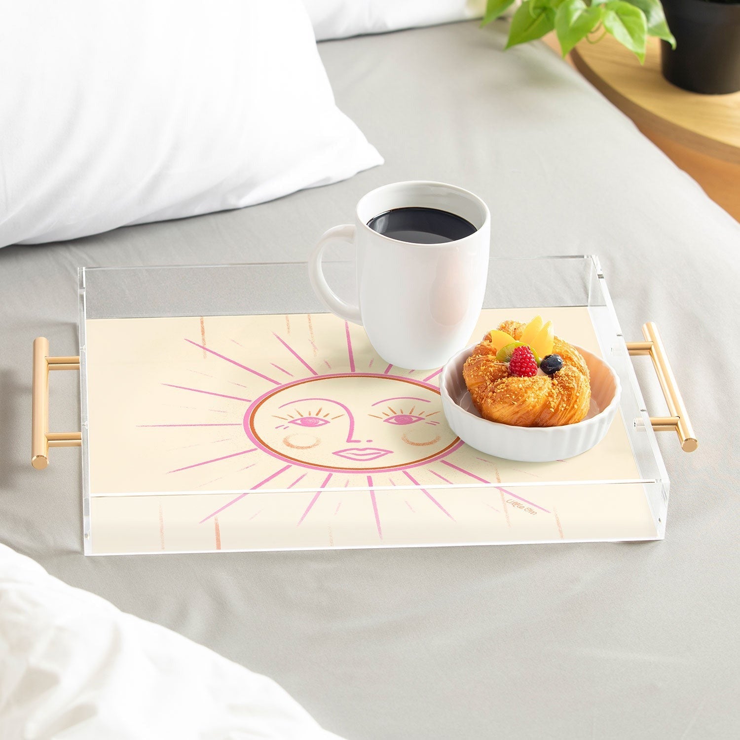 Little Om Celestial Sun cream Acrylic Tray