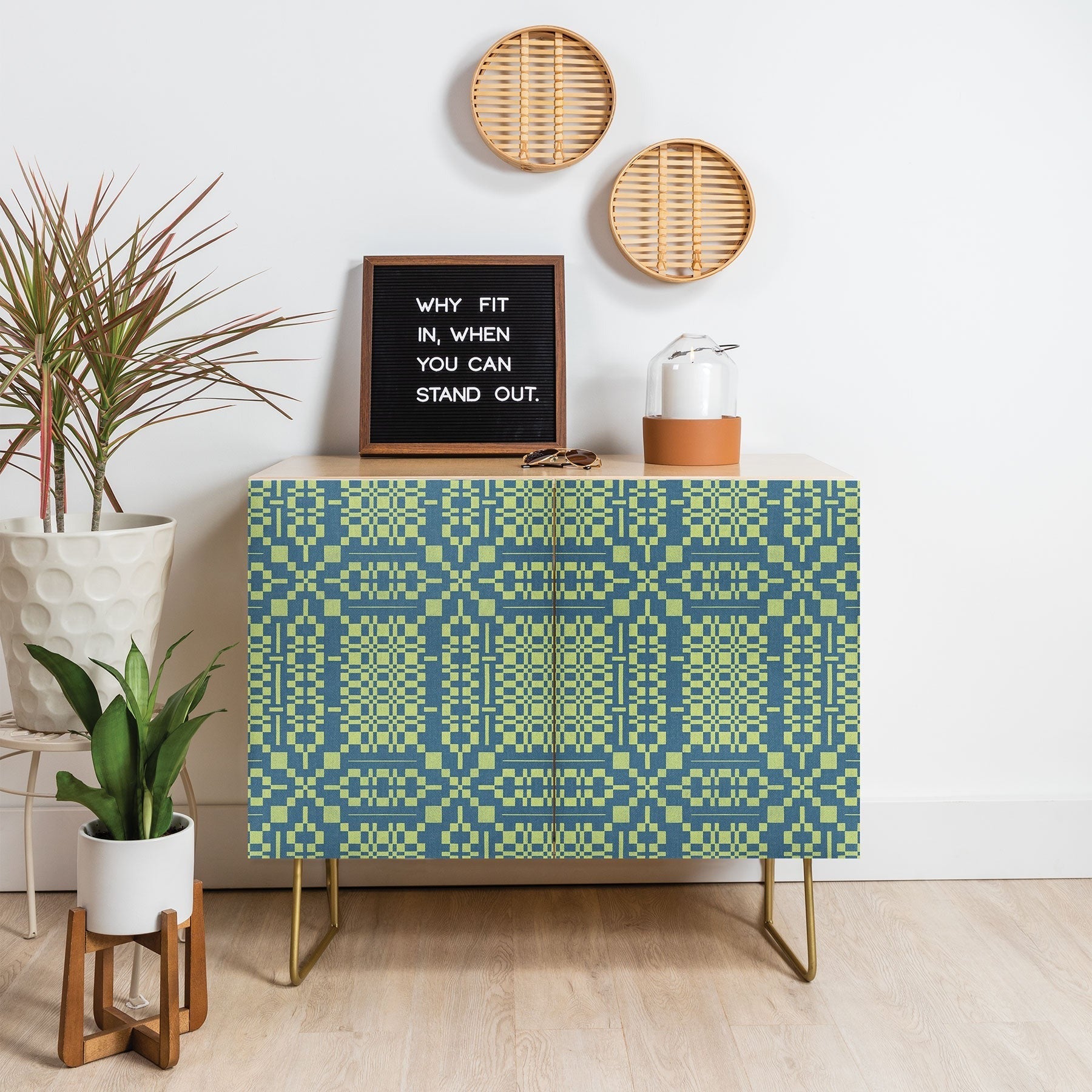 Marta Barragan Camarasa Nostalgic Grid Design Credenza