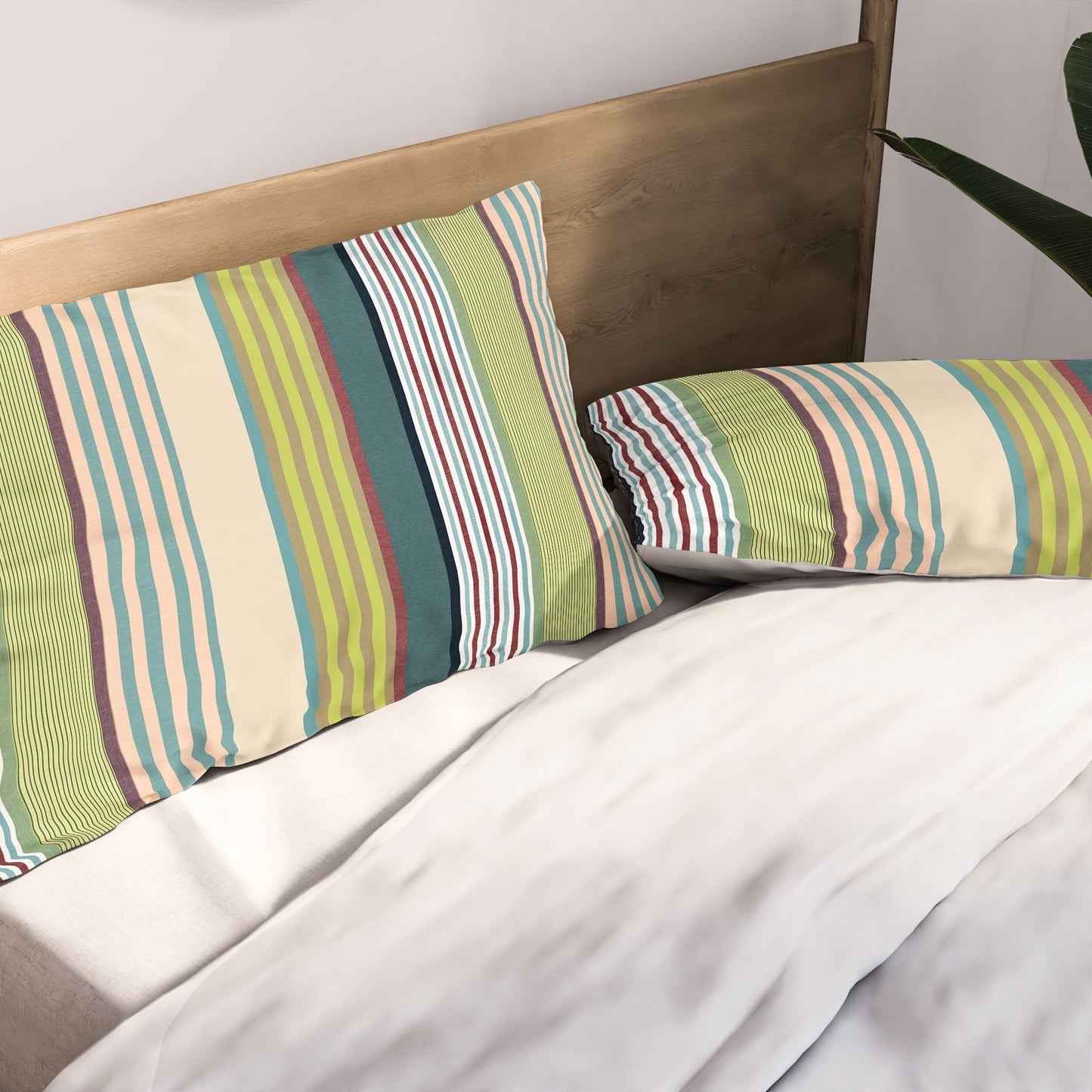 Marta Barragan Camarasa Colorful Stripe Delight Pillow Shams