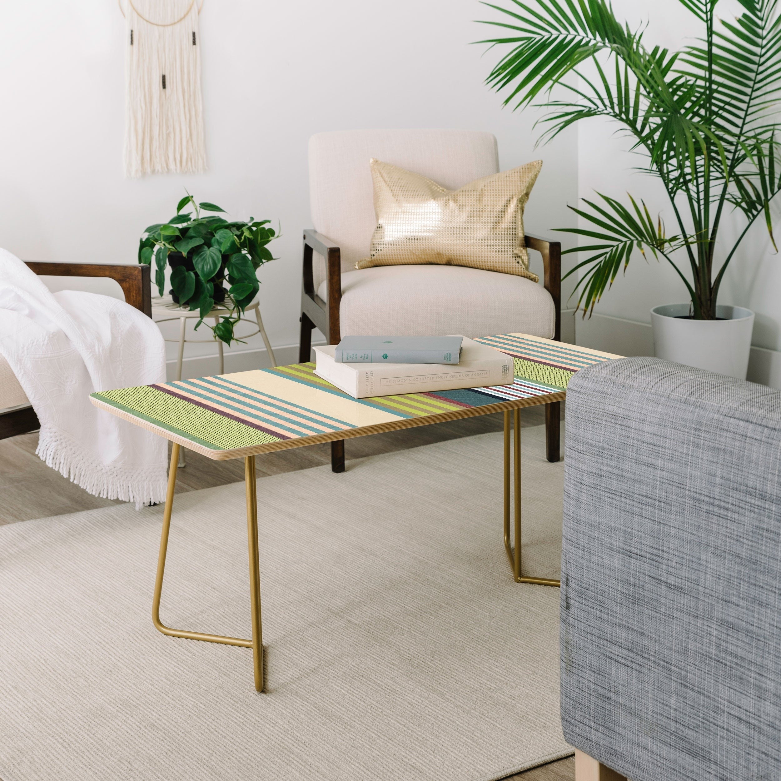 Marta Barragan Camarasa Colorful Stripe Delight Coffee Table