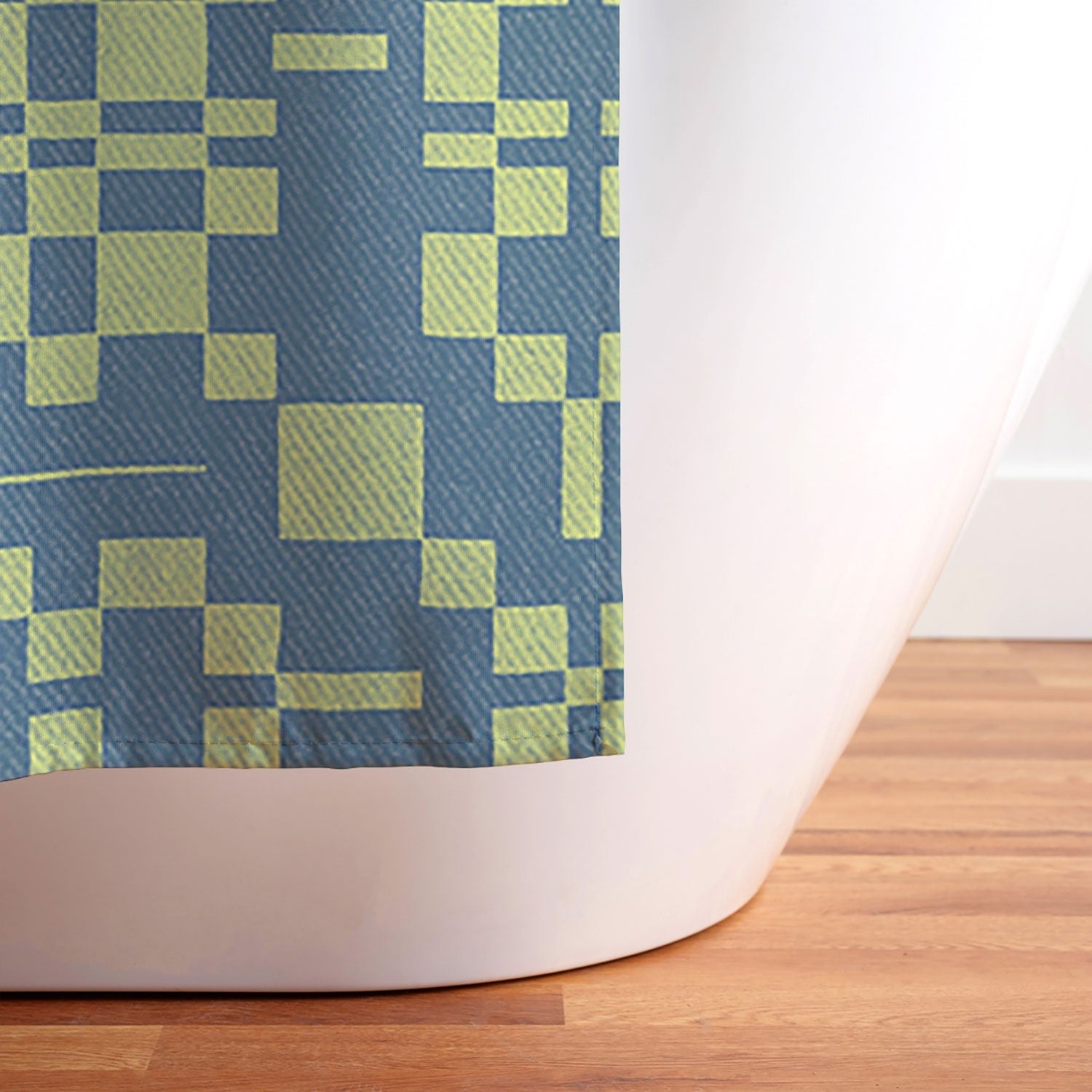 Marta Barragan Camarasa Nostalgic Grid Design Shower Curtain