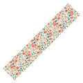 Ninola Design Botanic Retreat Tropical Whimsical Flowers Coral Green Table Runner
