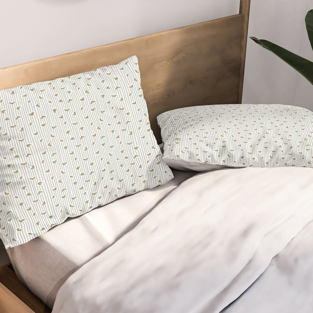 CoastL Studio Hand Drawn Holly Stripe Pillow Shams