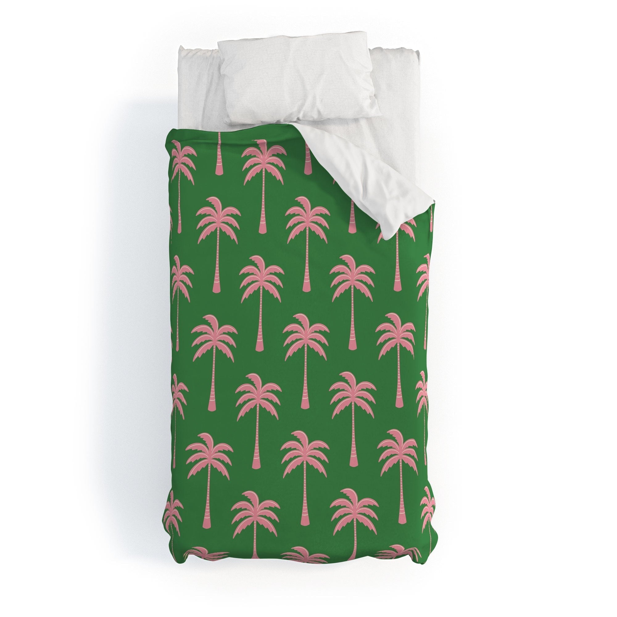 Design by Spark Pink Palm Tree Oasis Duvet Cover
