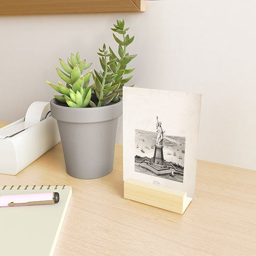 DENY Designs Vintage Lady Liberty Mini Art Print