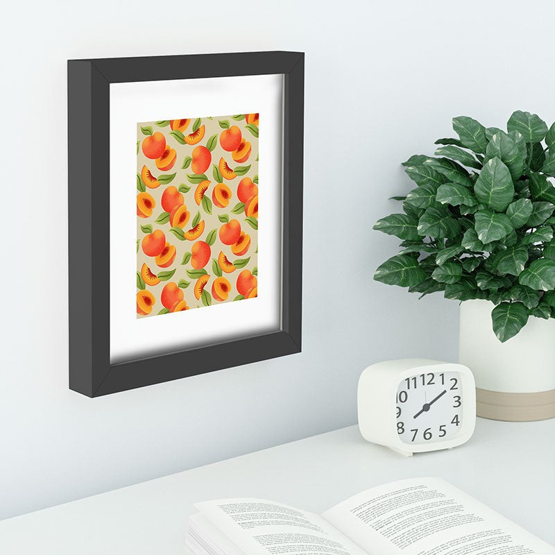 Jessica Molina Peach Pattern Recessed Framing Rectangle