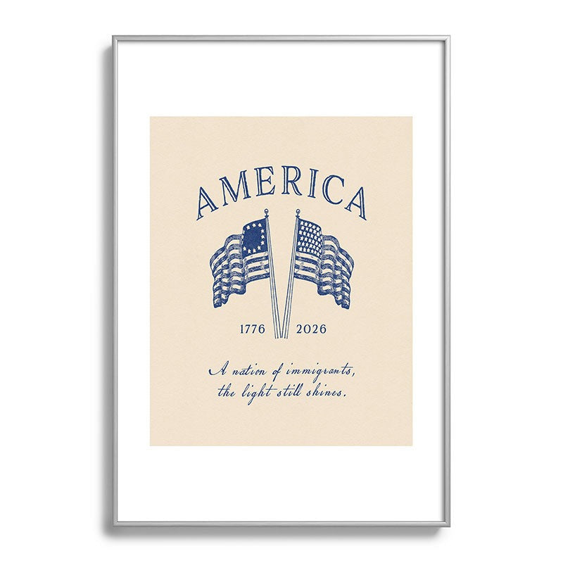 DENY Designs America250 Metal Framed Art Print