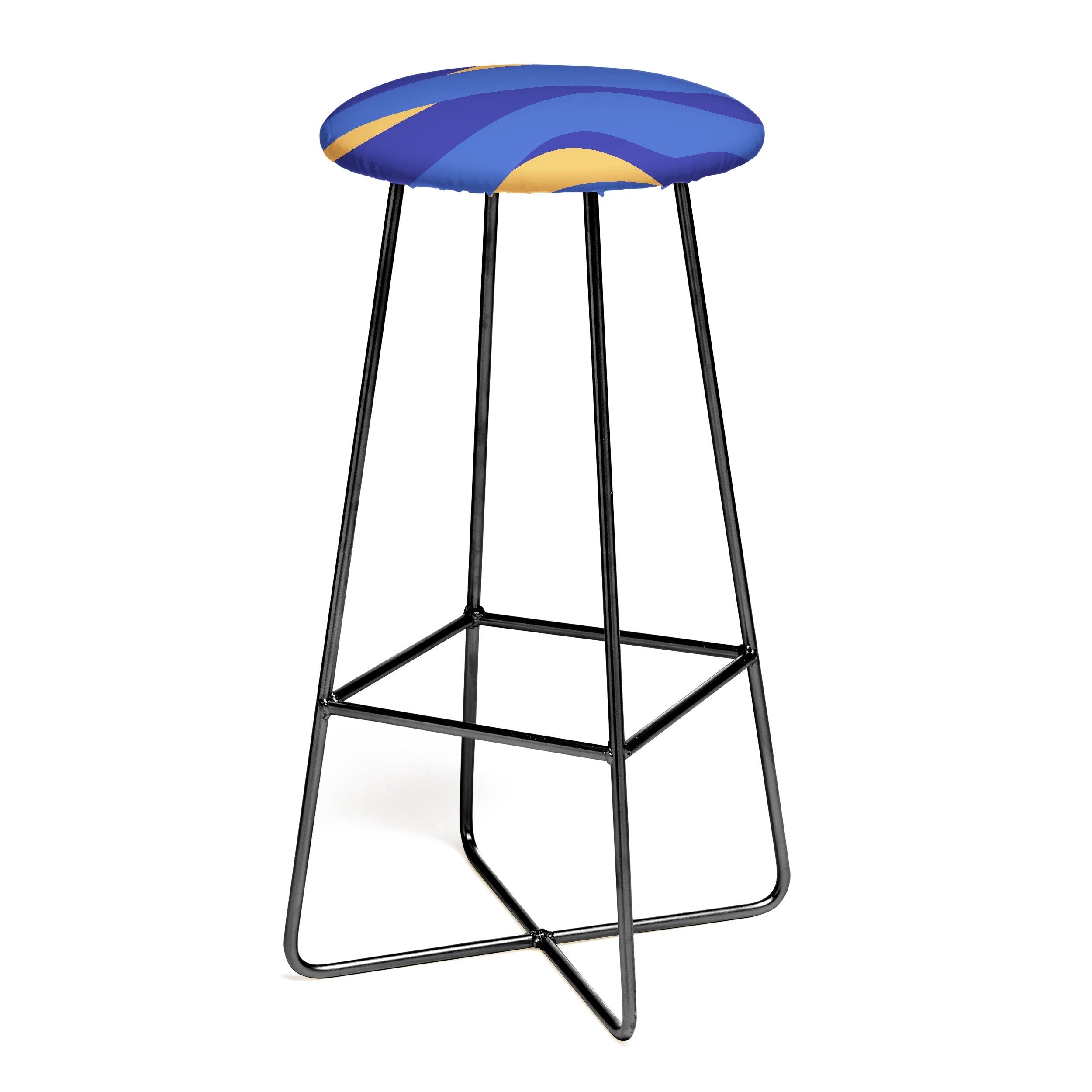 Camilla Foss Pebbles in Stream Bar Stool