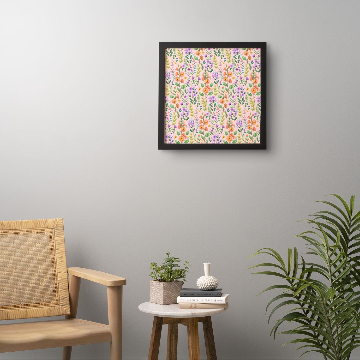 Pimlada Phuapradit Ditsy Spring Floral Framed Wall Art