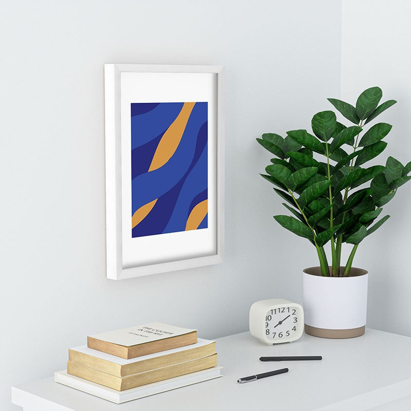 Camilla Foss Pebbles in Stream Recessed Framing Rectangle