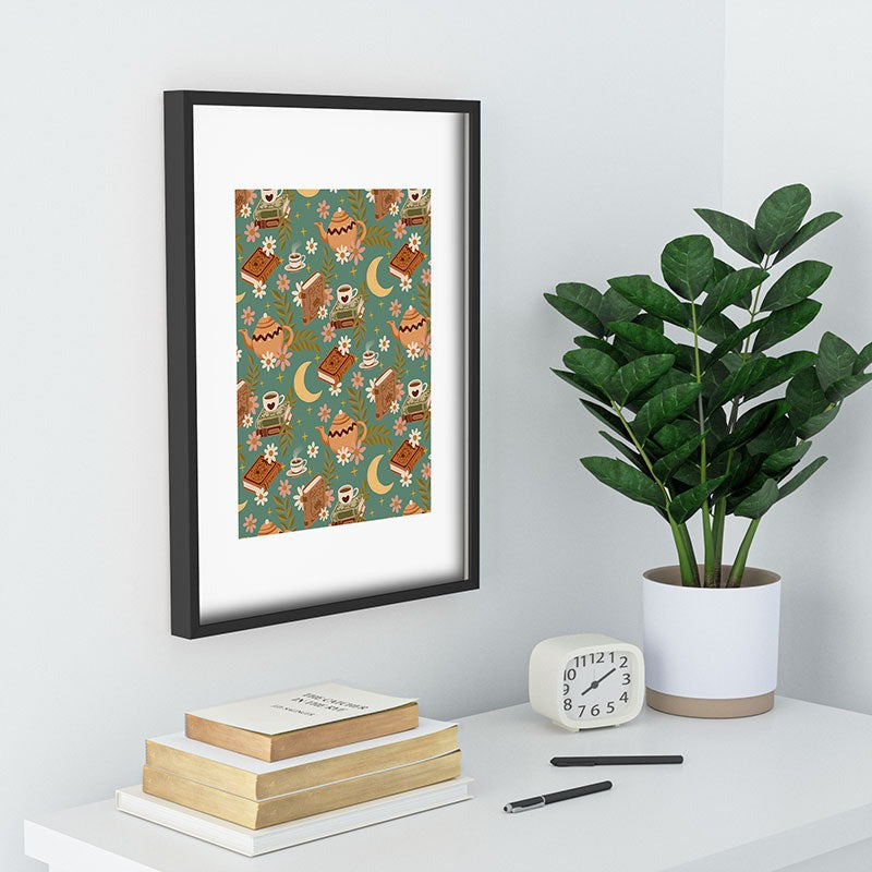 Avenie Moonlit Reading Nook I Recessed Framing Rectangle