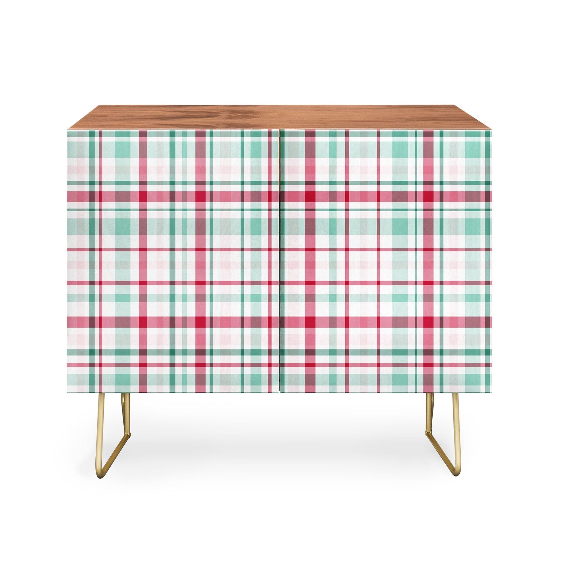 Lisa Argyropoulos Merry Vintage Plaid Credenza