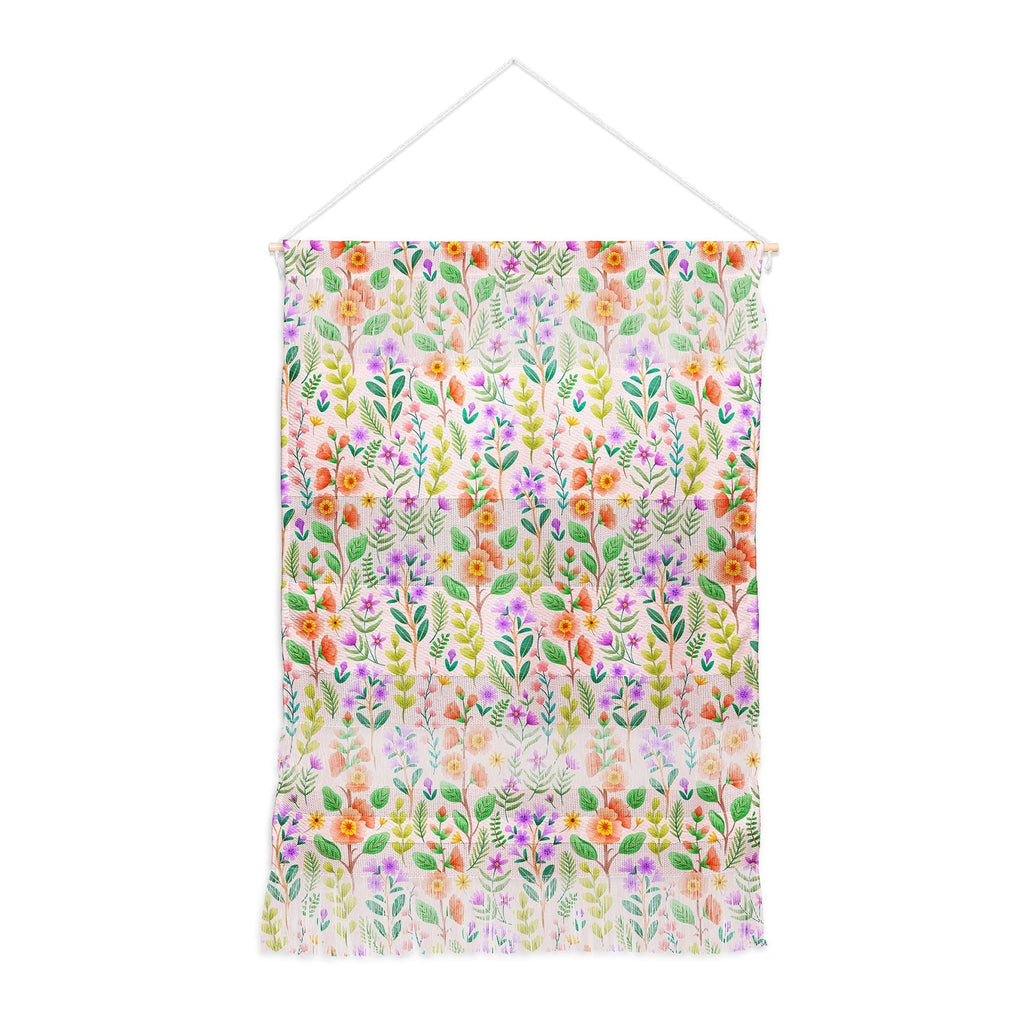 Pimlada Phuapradit Ditsy Spring Floral Wall Hanging Portrait