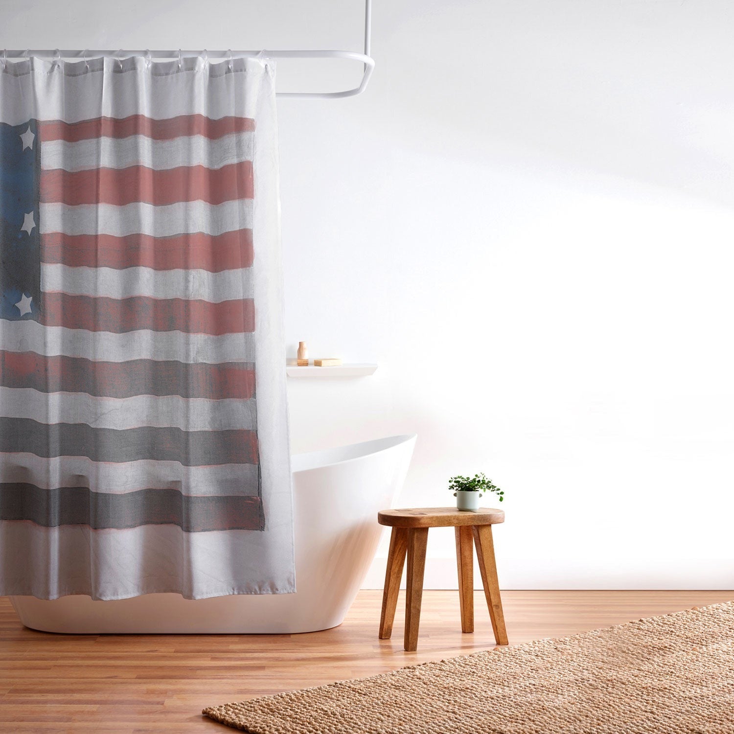 DENY Designs Flag Attributed to Elizabeth Schuyler Hamilton Shower Curtain