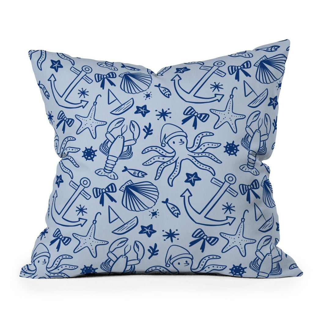 Design by Spark Marine Christmas Holiday Outdoor Throw Pillow