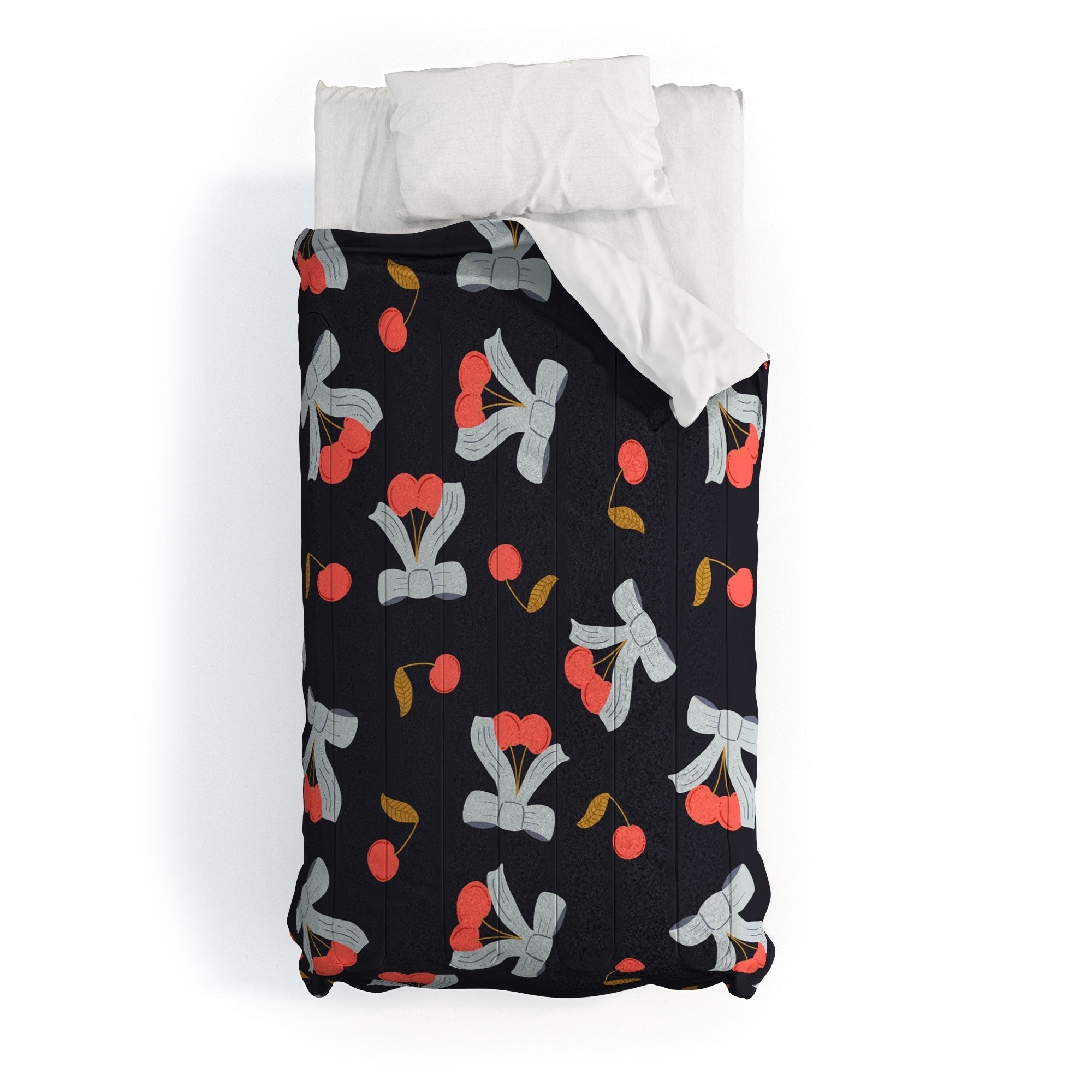 Jennifer Labre Cherries and Bows Comforter