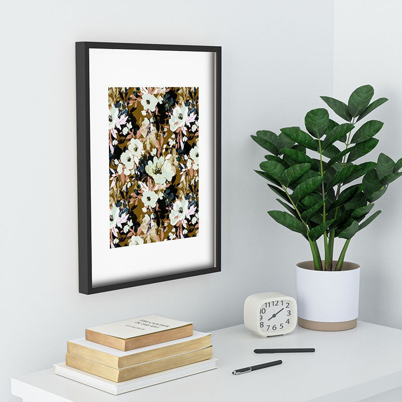 Marta Barragan Camarasa Romantic Floral Fusion Recessed Framing Rectangle