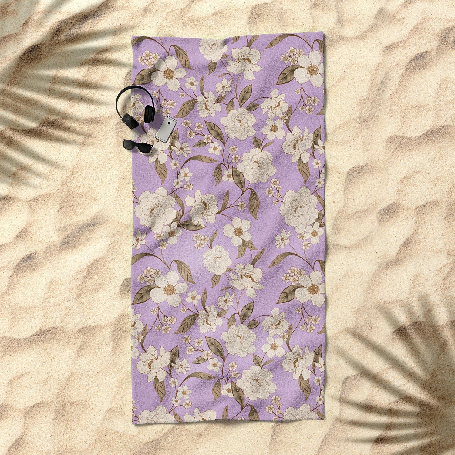 Gabriela Fuente Roberta lilac Beach Towel
