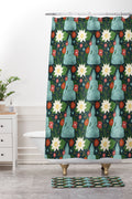 Design by Spark Meditating Lotus Buddha Shower Curtain And Mat