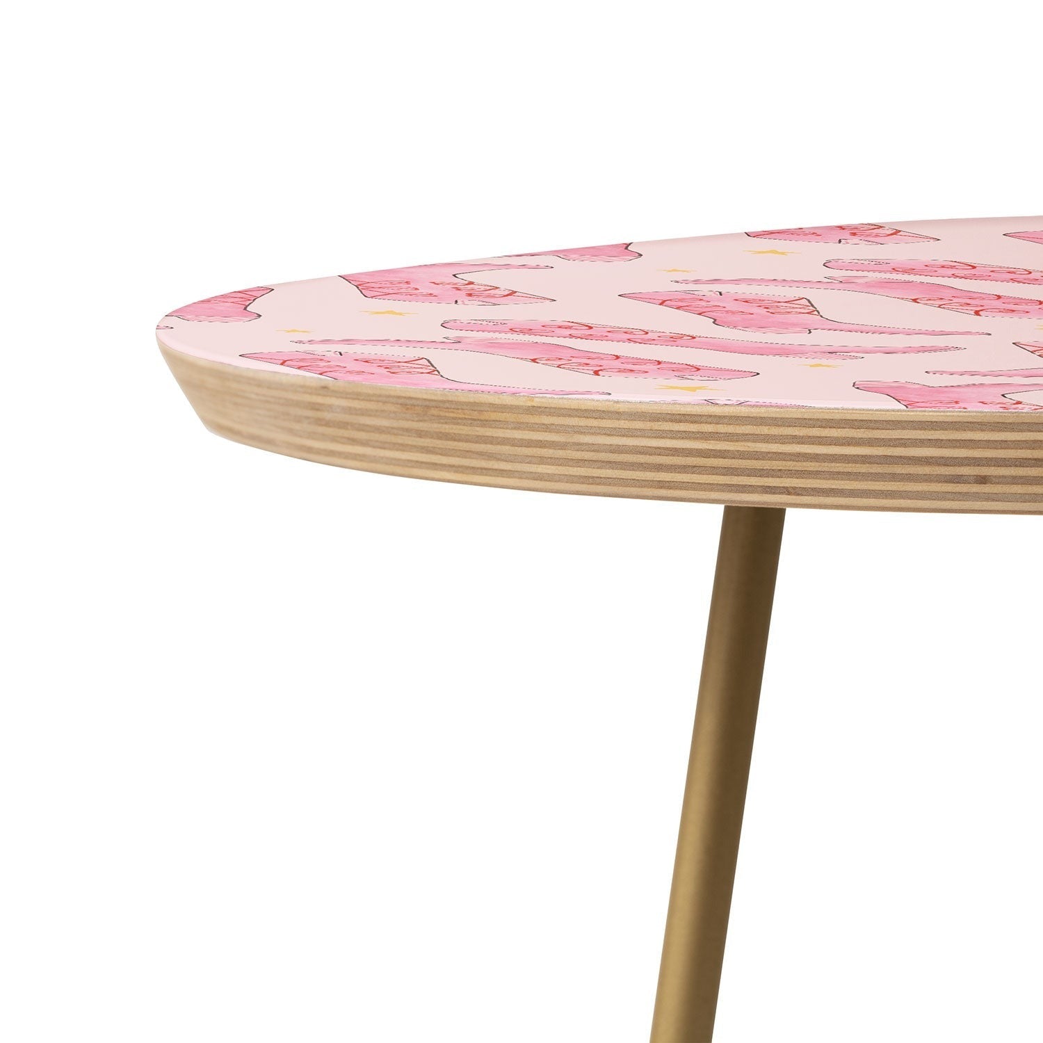 Love_Ryming Stars and Boots Round Side Table