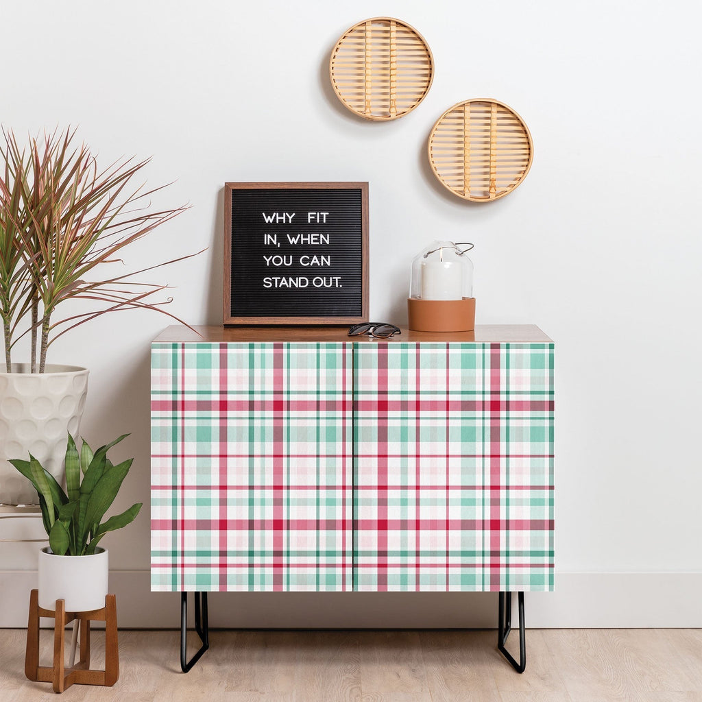 Lisa Argyropoulos Merry Vintage Plaid Credenza