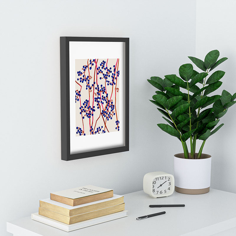 83 Oranges Berry Summer Recessed Framing Rectangle