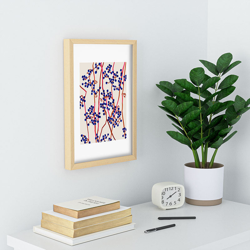 83 Oranges Berry Summer Recessed Framing Rectangle
