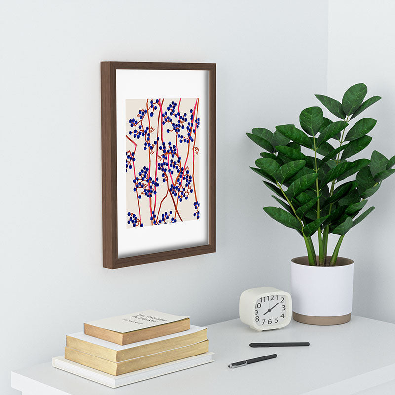83 Oranges Berry Summer Recessed Framing Rectangle