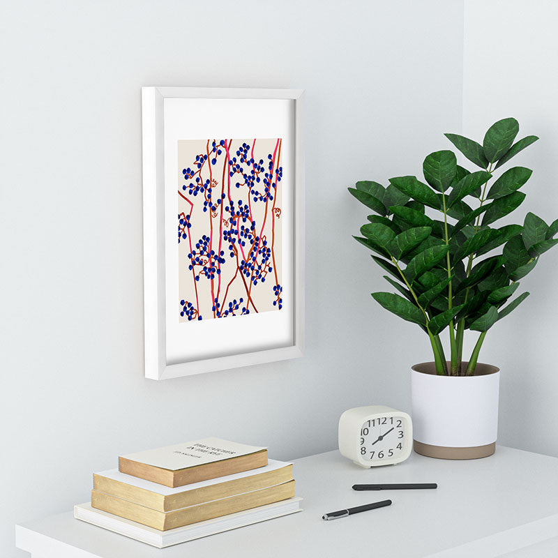 83 Oranges Berry Summer Recessed Framing Rectangle