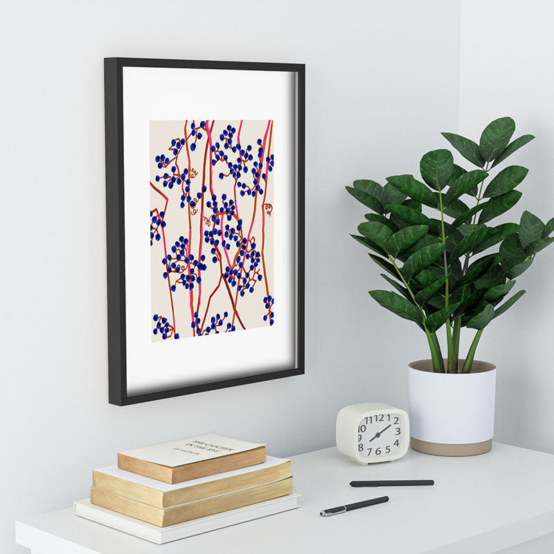 83 Oranges Berry Summer Recessed Framing Rectangle